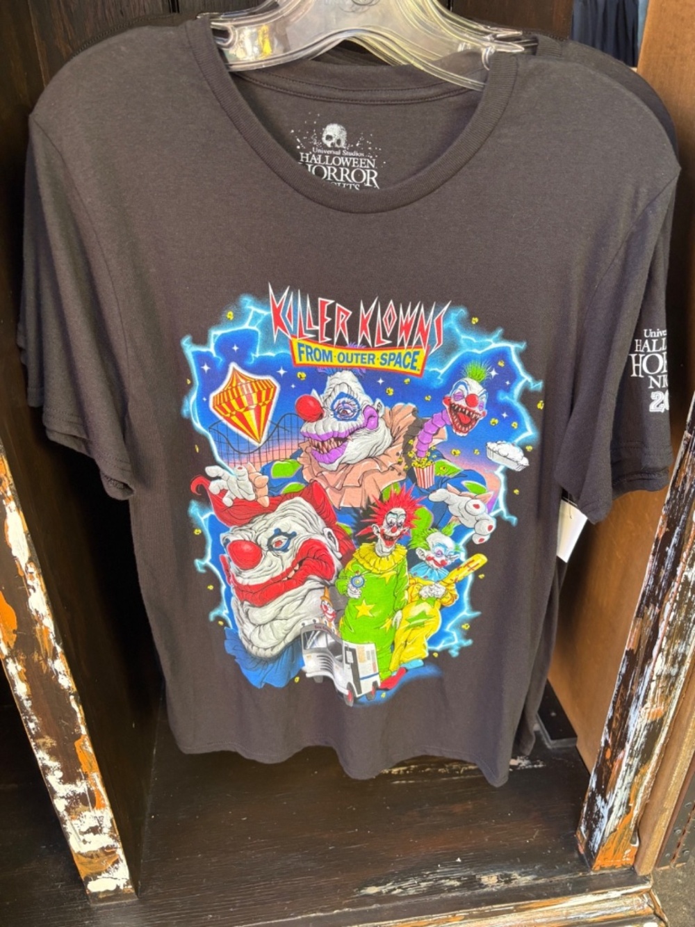 Universal 2026 HHN Halloween Horror Nights Killer Klownz Outer Space Shirt OOS L